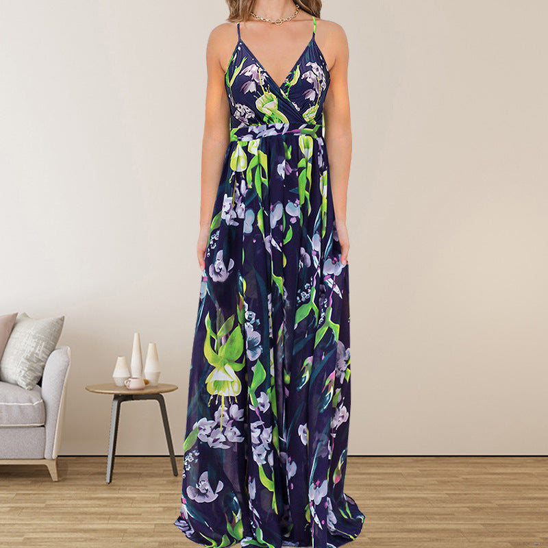 Robe Longue d’Été Bohème Fleurie