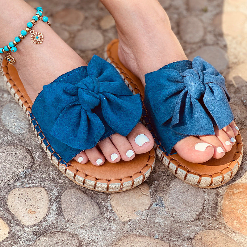 Sandales Bohème avec Nœud Chic