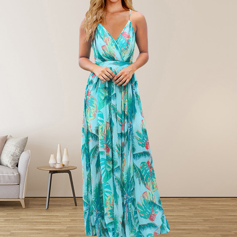 Robe Longue d’Été Bohème Fleurie