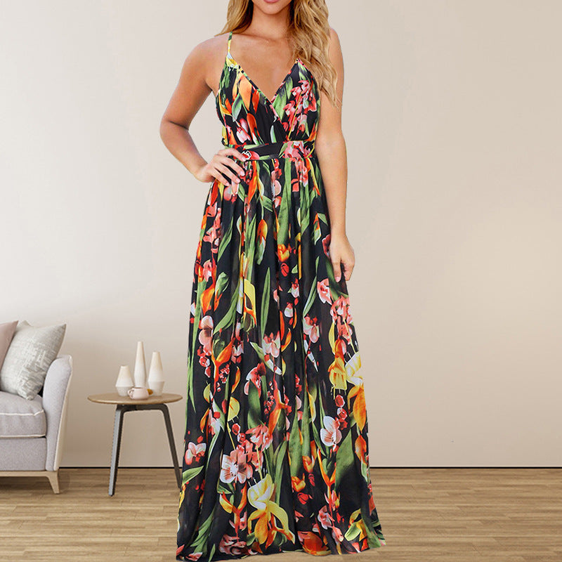 Robe Longue d’Été Bohème Fleurie