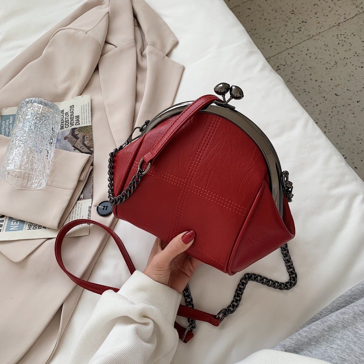 Mini Sac Coquillage Femme – Style Chic & Chaîne