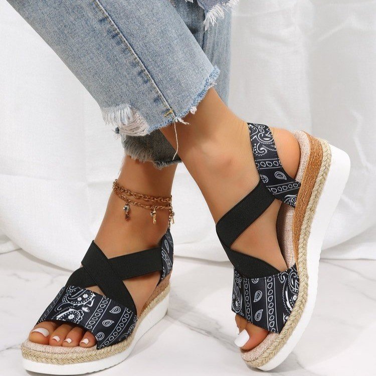 Sandales Compensées Femme