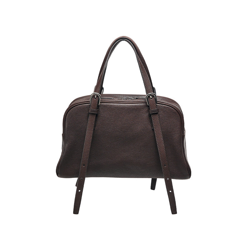Sac Épaule Rétro Femme en Cuir Véritable