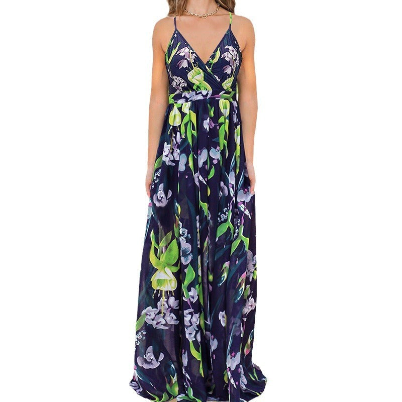 Robe Longue d’Été Bohème Fleurie
