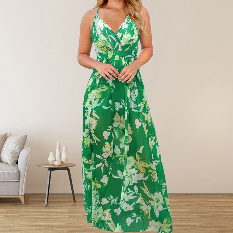 Robe Longue d’Été Bohème Fleurie