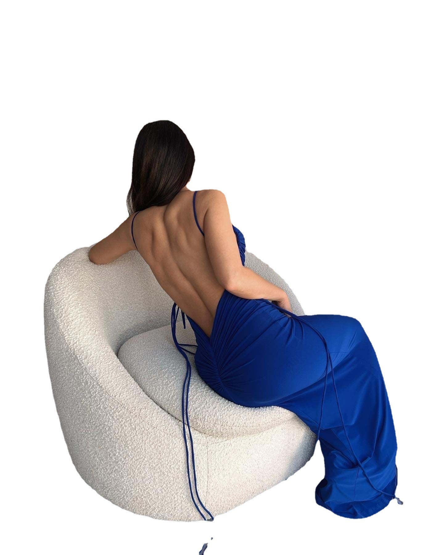 Robe Longue Élégante à Lacets