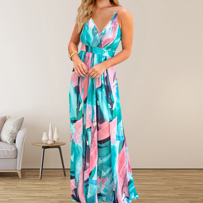 Robe Longue d’Été Bohème Fleurie