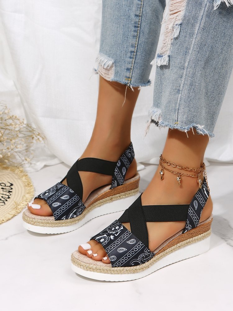 Sandales Compensées Femme
