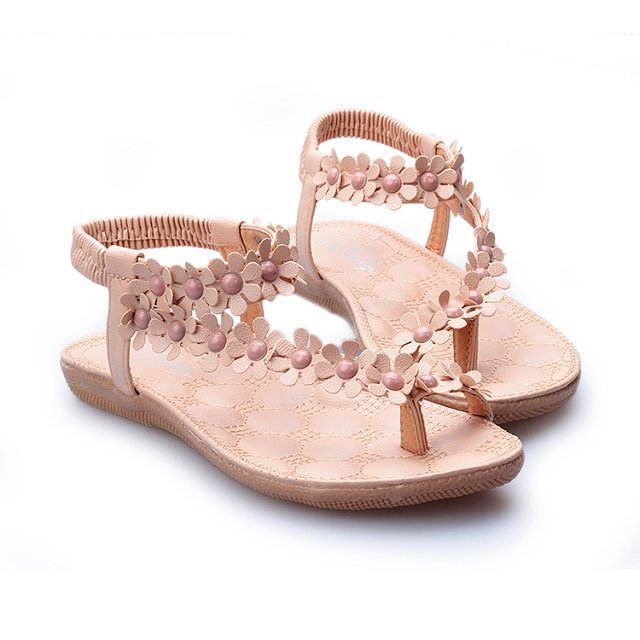 Sandales Bohèmes Fleuries Femme
