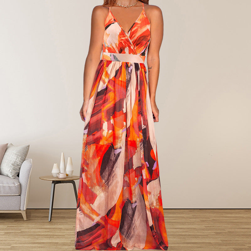 Robe Longue d’Été Bohème Fleurie