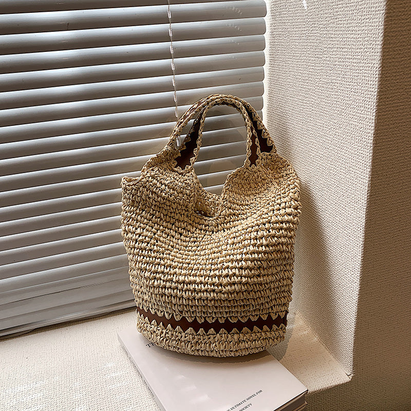 Sac Cabas Bohème en Paille Tressée
