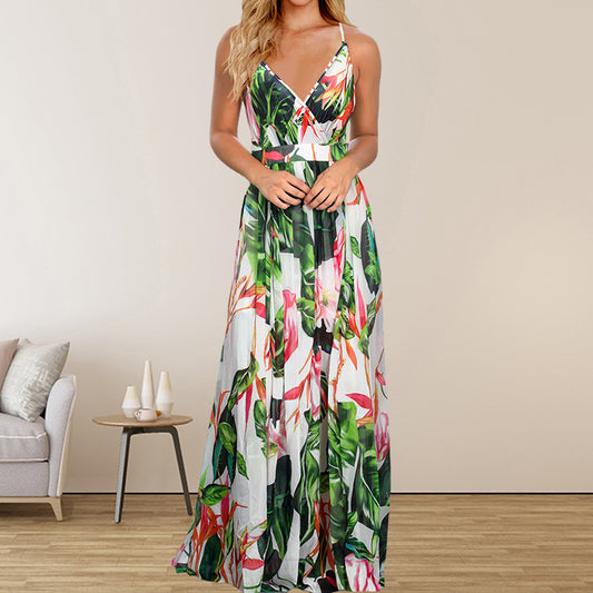 Robe Longue d’Été Bohème Fleurie