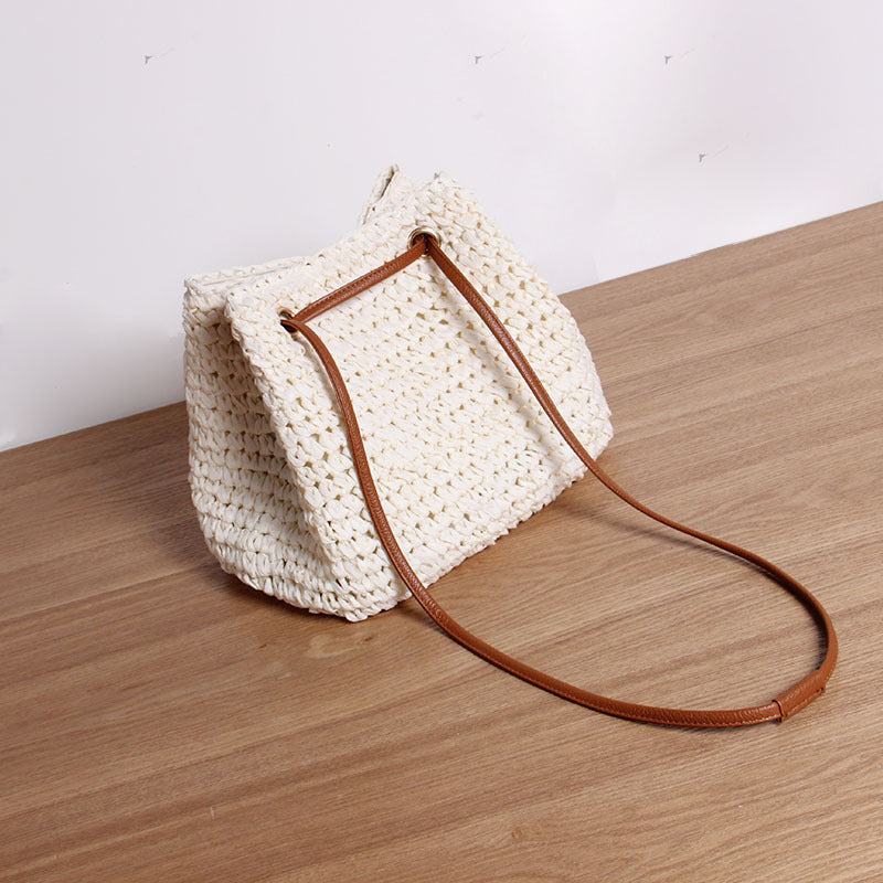 Sac à Dos Bohème en Paille Tressée