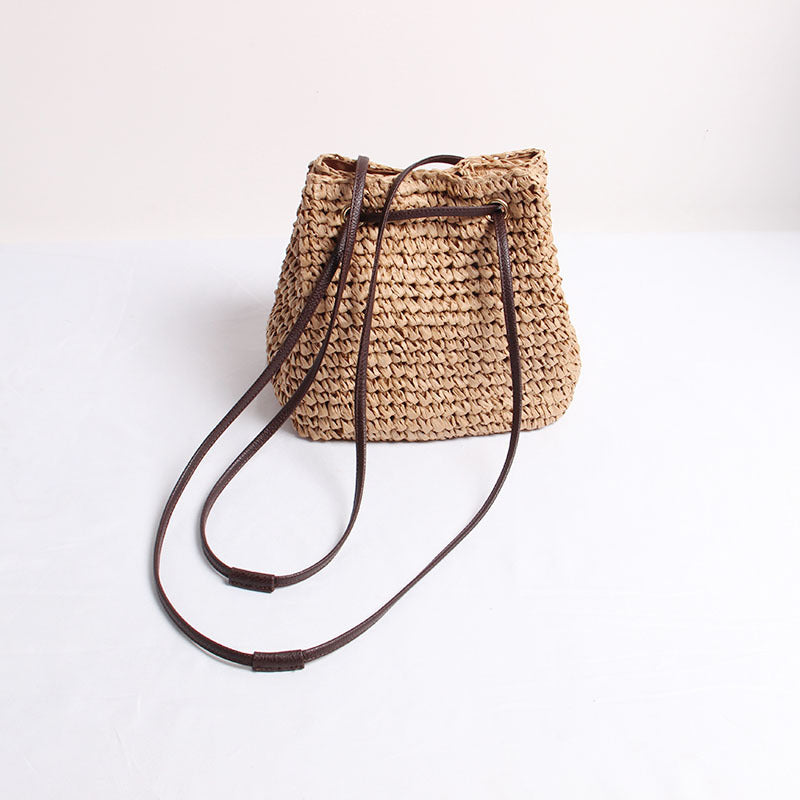 Sac à Dos Bohème en Paille Tressée