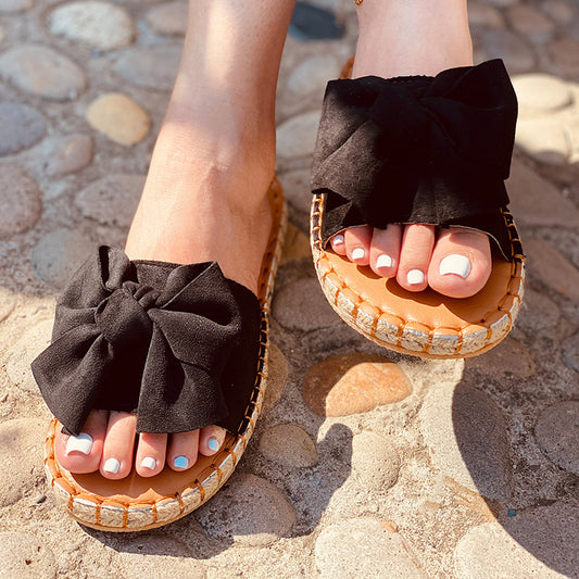 Sandales Bohème avec Nœud Chic