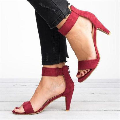 Sandals European And American Large Size Women'S Shoes Leopard Print Stiletto Women'S Sandals