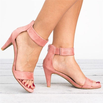 Sandals European And American Large Size Women'S Shoes Leopard Print Stiletto Women'S Sandals
