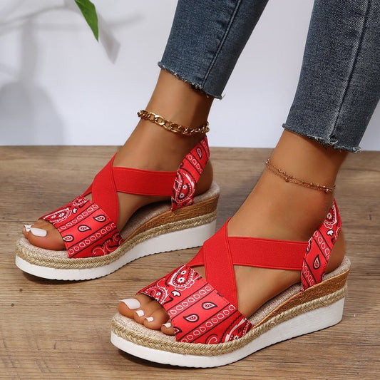 Sandales Compensées Femme