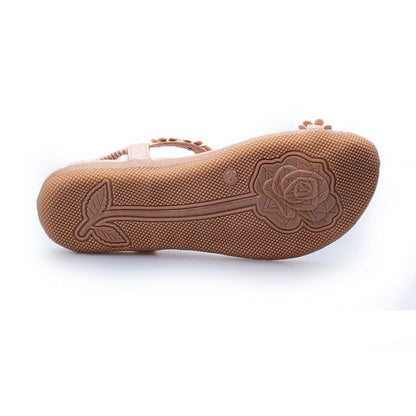 Sandales Bohèmes Fleuries Femme