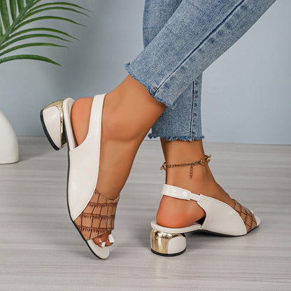 Sandales Élégantes à Talons Bas