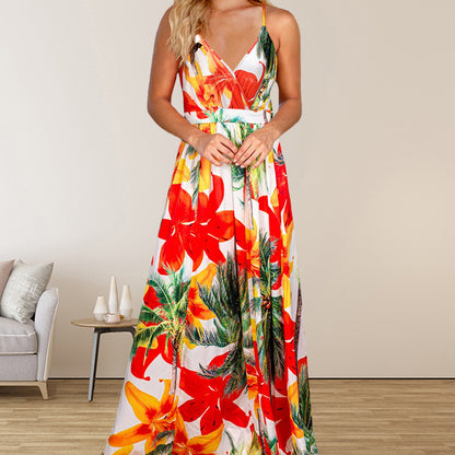 Robe Longue d’Été Bohème Fleurie