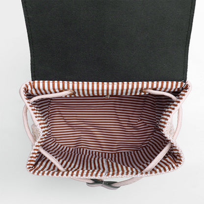 Sac à Dos Bohème en Paille Tressée
