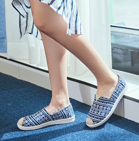 Espadrilles imprimées bohèmes