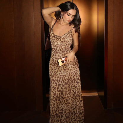 Robe Longue Léopard – Style Chic
