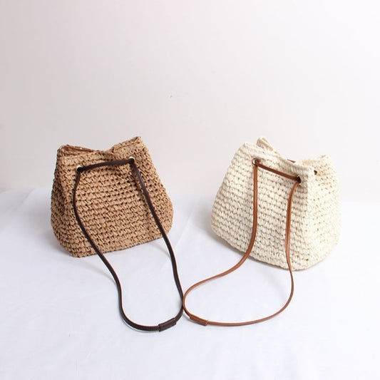 Sac à Dos Bohème en Paille Tressée