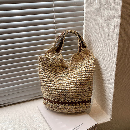 Sac Cabas Bohème en Paille Tressée